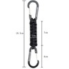 BRAVESHINE Carabiner Double Head with Carabiner, Plastic Bottle, Zack, Paracord,