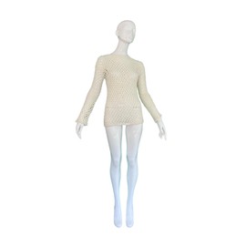 Handmade Crochet Pullover – Women’s Boho Chic Cover-Up in Premium Wool Blend – One Size Fits Most – Lightweight All-Season Knitwear for Layering, Casual, or Dressy Outfits