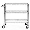 TRINITY EcoStorage 3-Tier NSF Chrome Cart