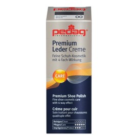 pedag Premium Shoe Cream Polish 850 in Tube with Applicator, Made in Germany, Dark Brown 02 Color, 50ml/1.7oz