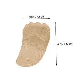 COLLBATH 4Pairs Thicken Forefoot Pads Comfortable Skid Shoe Insoles for High Heels Soft Foot Cushioning Relief Suitable for Shoes Skin Tone Options