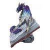 Guardian Of Bibliography Purple Blue Dragon Emerging Out Of Spell