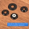 uxcell 50Pcs Cup Washer Countersunk, Iron Black Countersunk Finish Washers