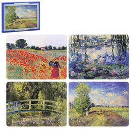 The Leonardo Collection Table Place Mats Set of 4 | Non Slip Washable Table Mats For Dining | Designed By Vincent Van Gogh | Set of 4 Printed Designer Placemats