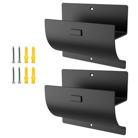 Juformin - Ganchos de escalera de alta resistencia para montaje en pared, para almacenamiento de escaleras, ganchos para carretillas para cochera, pared, paquete de 2