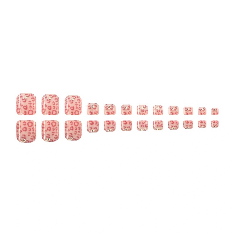 BABALAL Press On Toe Nails Short Square Fake Toe Nails