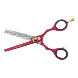 Tijera Para Peluquero /barbero / Estilista 5.5 Rojo Aashta