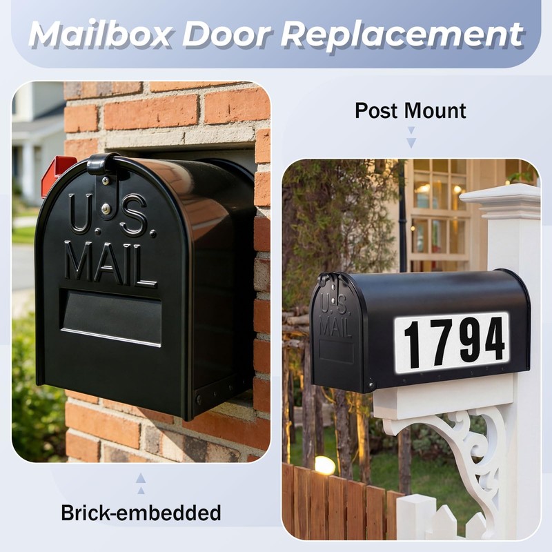 Moxweyeni 6 1/4 x 8 Inch Mailbox Door Replacement with