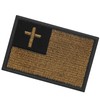 Tactical Christian Flag Patch Embroidered Badge Applique Fastener Hook and
