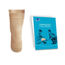 JianiMed Prosthetic Stump Shrinkers–Below Knee, 50cm, Compression, Amputee Socks, 20-30, Daily use, Taiwan Excellence 4XL