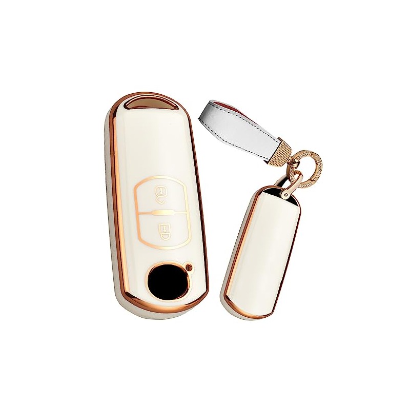 TECART Mazda Key Case Fit for CX-3 CX-4 Soft TPU