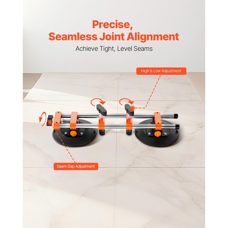 Happybuy 2-Pack Seamless Seam Setter with 6" Vacuum Suction Cups