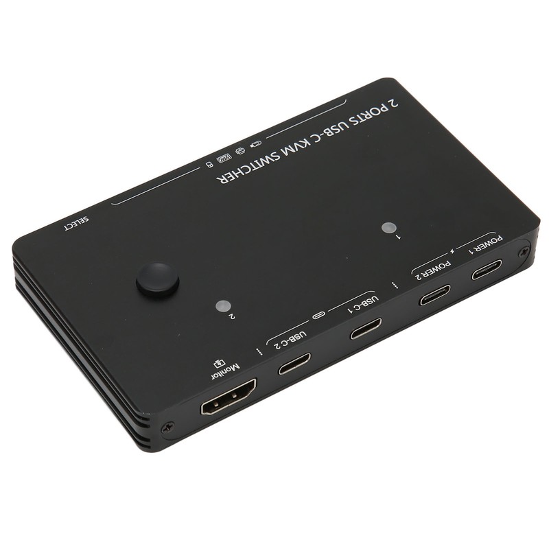 Type C KVM Switch 2 In 1 Out 10Gbps 3840x2160