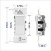 Leviton Lever Edge 15 Amp Single Pole Rocker Switch, 10-Pack,