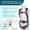 WHITEDEW Fall Protection Premium Safety Harness with Shock Absorbing Lanyard,
