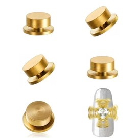 Nail Parts, Spinner, Set of 5, Rotating, Pedestal, Nail Parts, 3D Nail Art Rotary Bearing, For Women, Girls, DIY Craft Jewelry Accessories 4 x 5 x 2.5