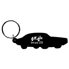 Vintage Retro 69 Dodge Charger Keychain - PVC Soft Rubber FOB Accessories – Automotive Gift Idea (Bright Green Metallic), Bright Green, Standard