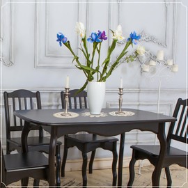 18 Pieces 6 Inch Lace Doilies for Tables Crochet Doilies Vintage Cotton Lace Coasters Handmade Round Placemats Rustic Table Decor for Kitchen Dining Room Wedding Cup Vase Decoration(Beige)