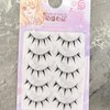 5 Pairs Makeup Cartoon Eyelashes Cosplay Anime Eyelashes Black Stem