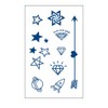 GZ243 246 Temporary Star Tattoo Butterfly Tattoo Heart Tattoo Clover