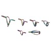 9PCS Lure Fishing Rod Guide Ring Set Stainless Steel Ceramic