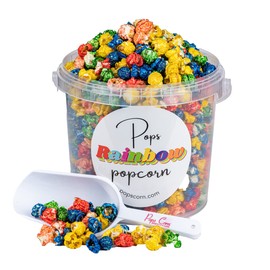 Rainbow Gourmet Popcorn! 24 oz 1.5LB-Unicorn candy Decor decorations party favors birthday colored multi flavored Pops Corn Clear Container