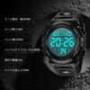 Senors Men's Digital Sports Wristwatch, 50 Meters Waterproof, Fashionable, Multifunctional,
