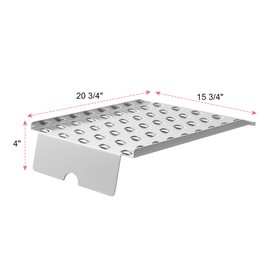 BMMXBI Drip Tray Replacement Parts for Camp Chef 24 Series Pellet Grills Smoke Pro SG24/STX 24/XT 24, Woodwind Classic 24/ SG 24/WiFi 24, Drip Pan Heat Baffle for Traeger Pro 20 22 575 Series