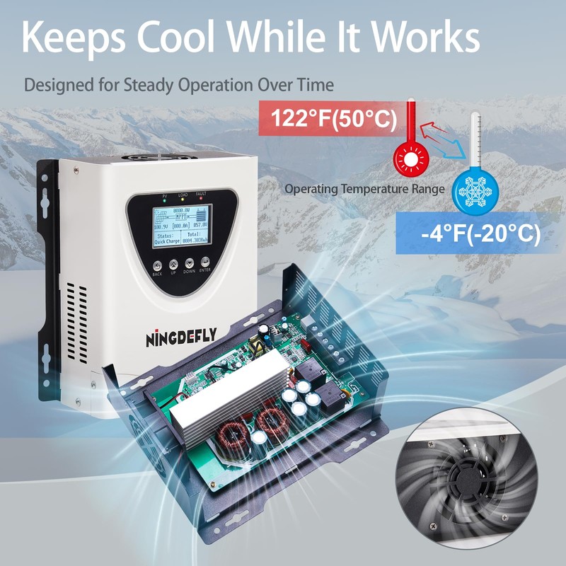 Ningdefly 60A Mppt Solar Charge Controller 12V 24V 36V 48V