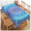 Walmsco Tablecloth Gradient Bohemian Mandala Pattern Decor For Dining Room