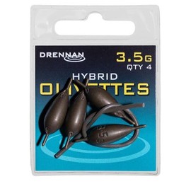 Drennan Olivettes: 3.5g Brown Cylindrical Fishing Weight