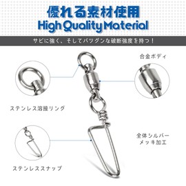 AMYSPORTS Ball Bearing Swivels Trolling Snap Bearings Sarkan Bearing Swivels Fishing 25pcs 9kg