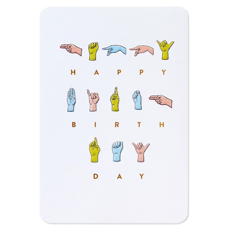 American Greetings Sign Language Birthday Card (Amazing Day)