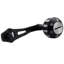 HEIGHTEN 60/70/80/90mm Reel Handle, 4 Colors, Fits Shimano (SHIMANO), Daiwa (DAIWA), Abu (Abu), for Bait Reel, Harmer Series (Variable 80mm/90mm, Gold/Silver B) (138)