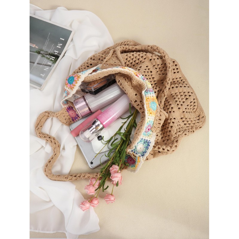 CHIC DIARY Knitted Bag Women's Boho Beach Bag Large Summer