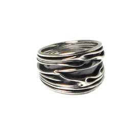 Chunky Sterling Silver 925 Ring (U)