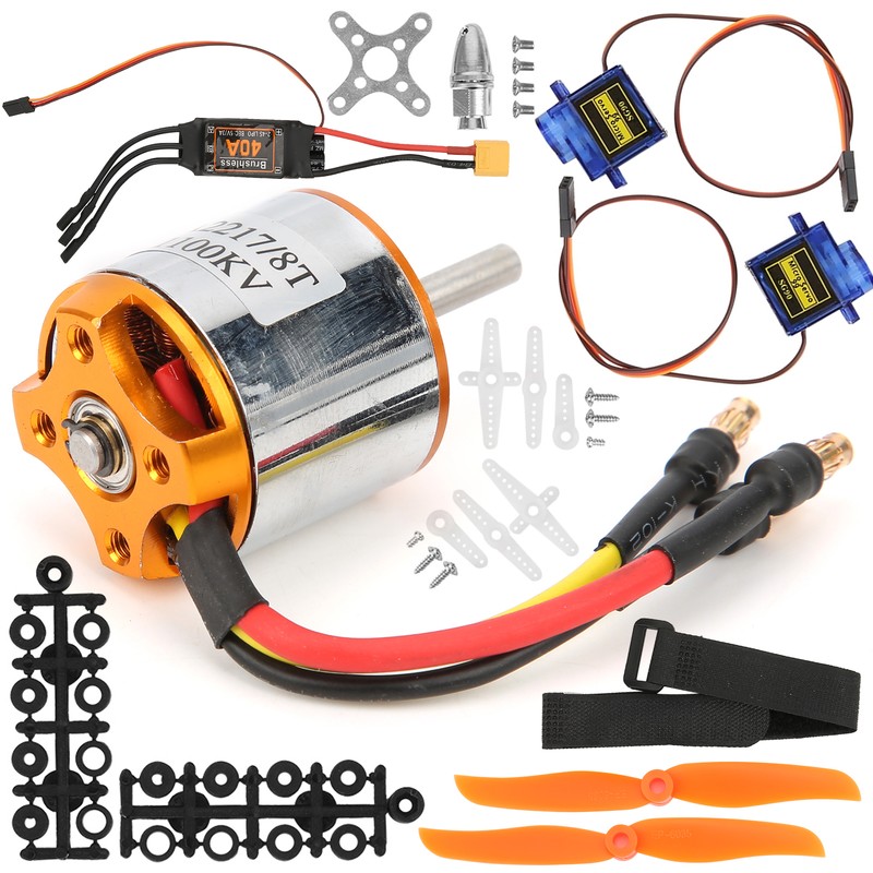2217 KV1100 Motor 1060 Propeller 9G Servo 40A XT60 ESC