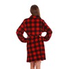 Just Love Printed Plush Robe for Women 4617-10195-RED-L