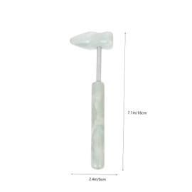 SAFIGLE 2pcs Jade Massage Roller for Neck Shoulder Massager for Facial Skin Care Tool