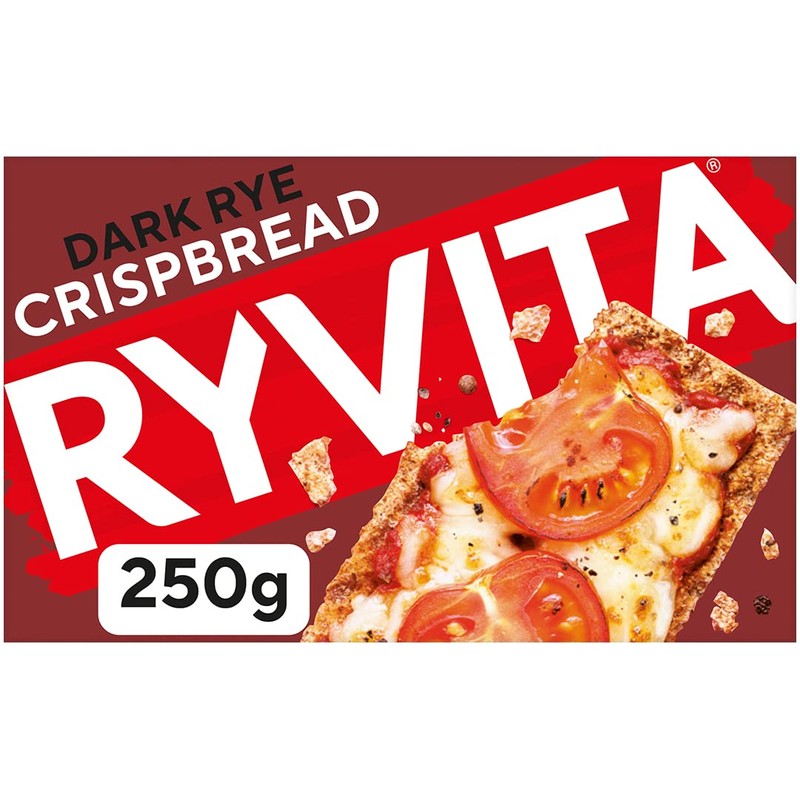 Ryvita Dark Rye Crispbread, 250 g