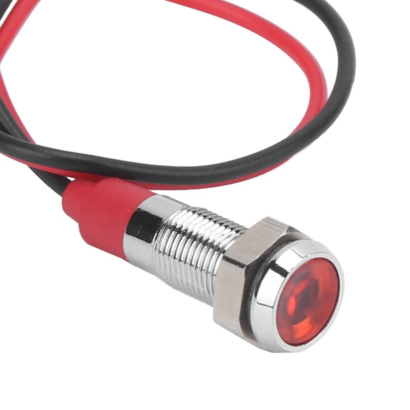 LED Metal Indicator Light Lamp 6 mm 6 V Waterproof
