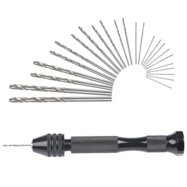 OctBird 26pcs Pin Vise Hand Drill Set, 25 Pieces Micro Twist Drill Bits, 0.5-3mm, Mini Drill Bit Set for Resin Polymer Clay Craft DIY Jewelry Miniature