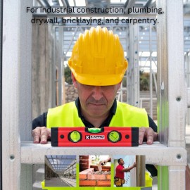 Kapro 779T 9 Inch Aluminum Magnetic Torpedo Level With Vpa Certified Vials