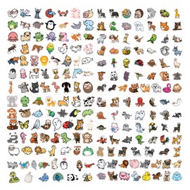 200 Animal Graffiti Stickers, Cartoon Stickers, Scrapbook Stickers, Laptop Decoration Stickers, Water Cup Animal Stickers