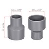 sourcing map PVC Reducing Coupling Hub for Hub DWV Pipe
