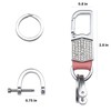 LCXWZNDY Key Chain Ring Clip Zircon Crystal shiny key hanger,
