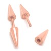 Pair Rose gold Double Spike Stud Earrings in Stainless Steel