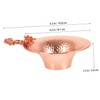 ABOOFAN Copper Plum Strainer Heat Resistant Loose Leaf Infuser for
