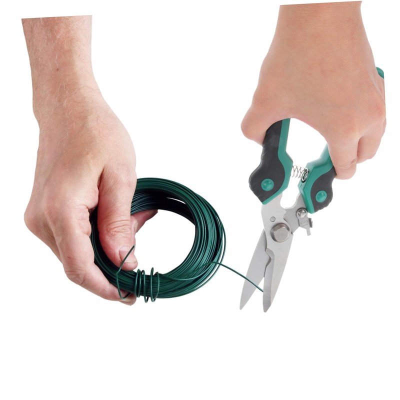 TEHAUX 1Pc Durable Pruning Scissors with Safety Lock Light Green