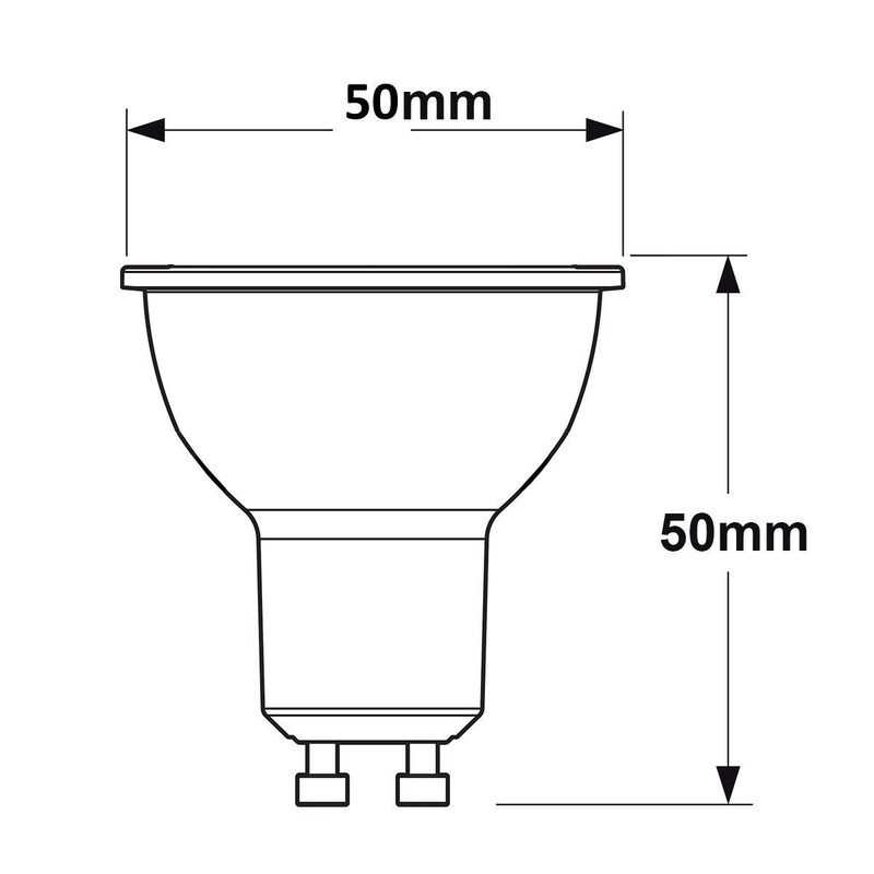 Long Life Lamp Company 6W GU10 LED Cool White Colour
